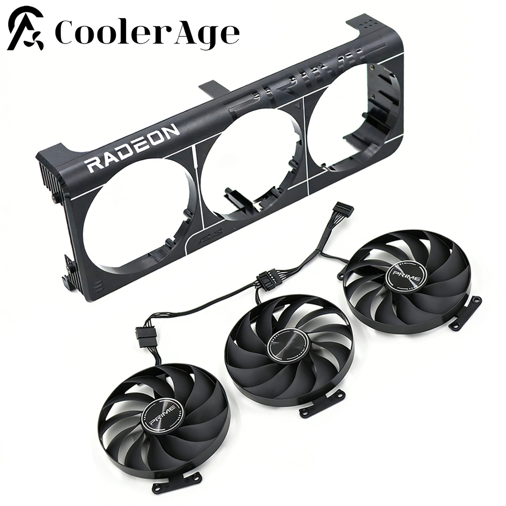 Rx 9070 Xt - مروحة بطاقة الفيديو RX9070EVO RX9070 RX9070XT