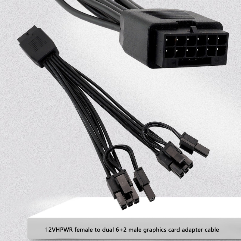 Dual 8Pin To 16Pin 12Vhpwr Cable - كابل تحويل PCIe من 16 دبوس