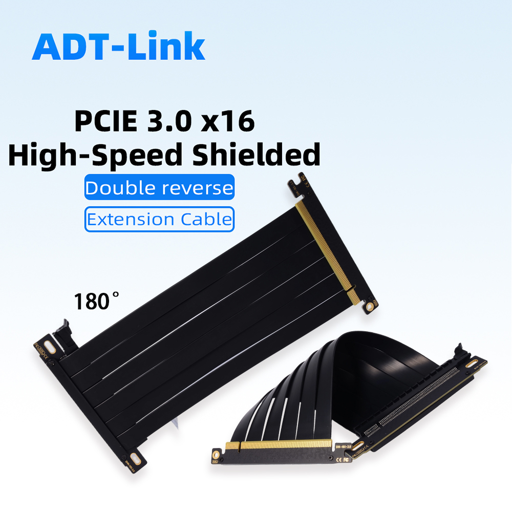 Pcie 5.0 Gpu Riser Cable - كابل رايزر PCIE 3.0 X16 مزدوج