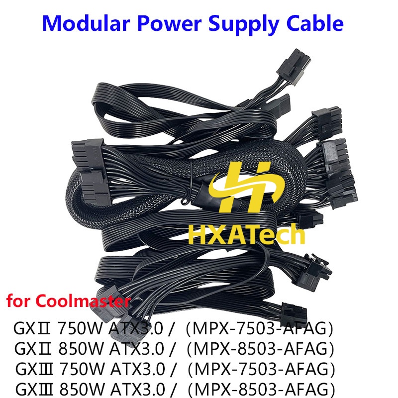Dual 8Pin To 16Pin 12Vhpwr Cable - كابل طاقة معياري من HXATech- 12VHPWR