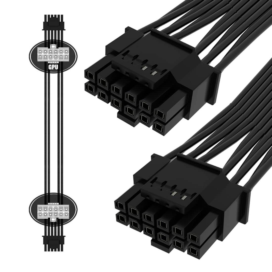 12VHPWR ATX3.0 PCI-E 5.0 كابل  - مراجعة Dual 8Pin To 16Pin 12Vhpwr Cable وسعره