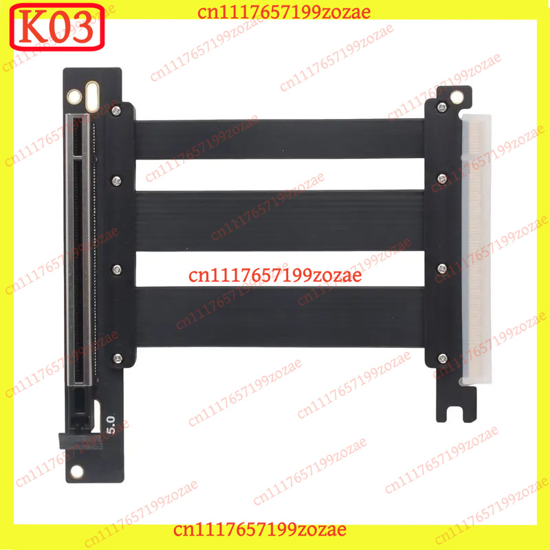 كابل تمديد K03 PCIe 5.0 X16 بز - مراجعة Pcie 5.0 Gpu Riser Cable وسعره