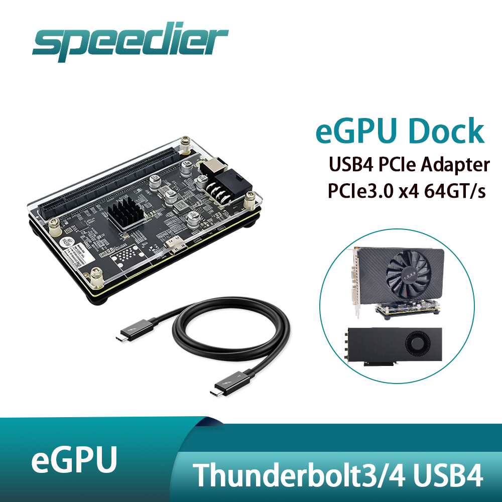 لوحة توسعة PCIe X4 خارجية USB4 - مراجعة Gpu External Dock Egpu Thunderbolt 4 وسعره