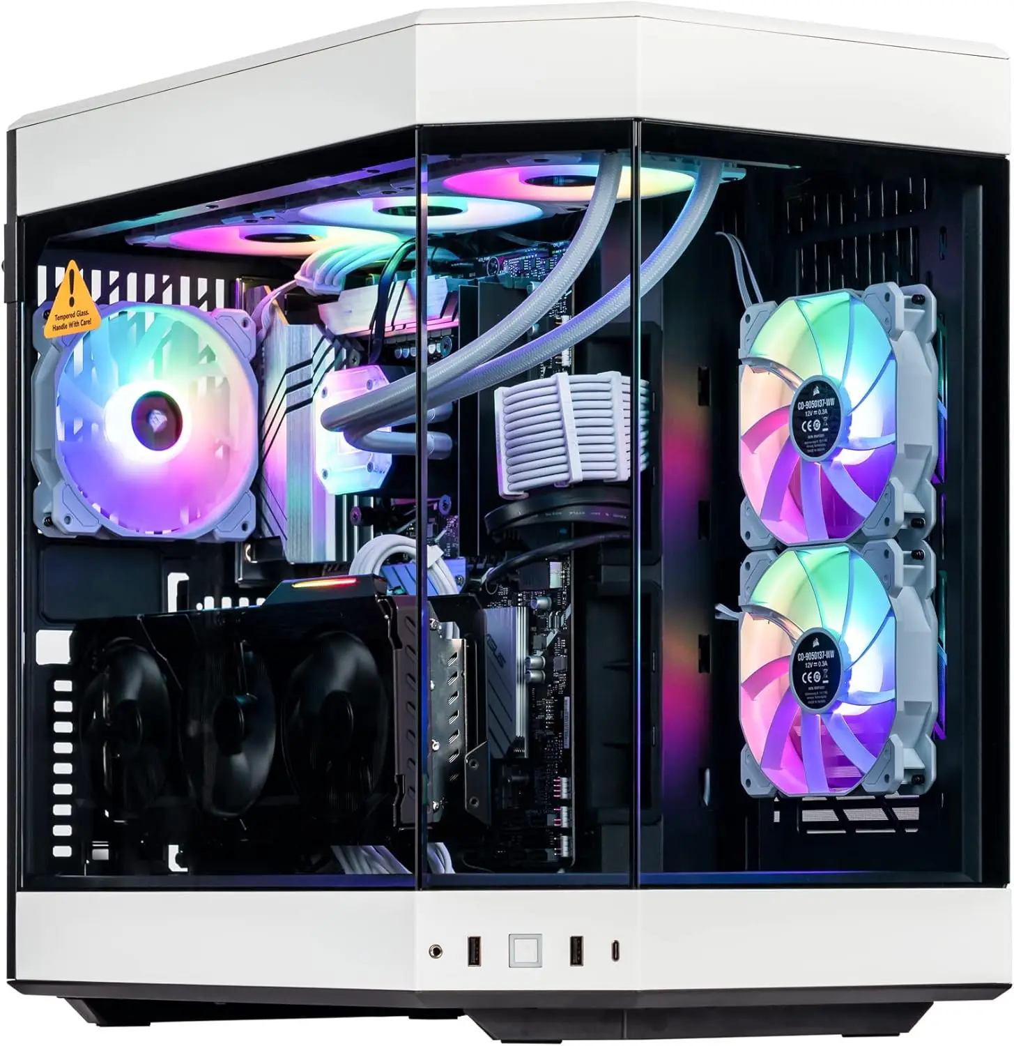 كمبيوتر مكتبي للألعاب Y60 مخصص - مراجعة Rtx 5090 32Gb وسعره